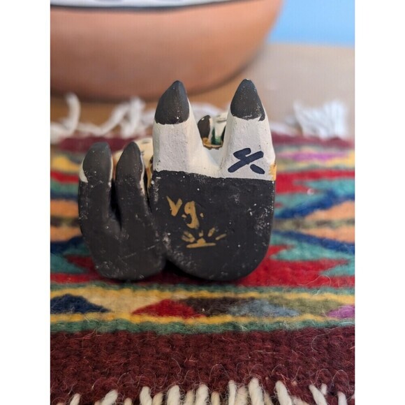 Vintage Pueblo Pottery Storyteller Figurine, Cochiti Native American Folk Art - Picture 5 of 10